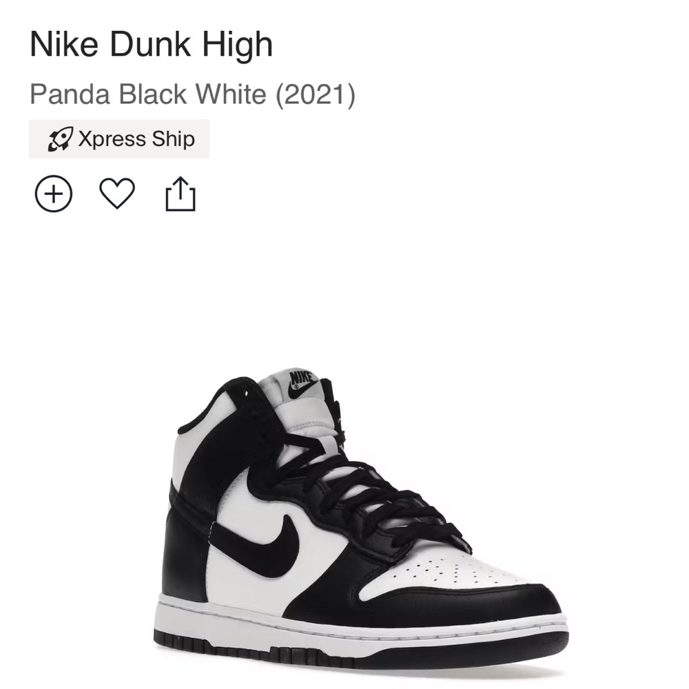 Nike high dunks - women - panda